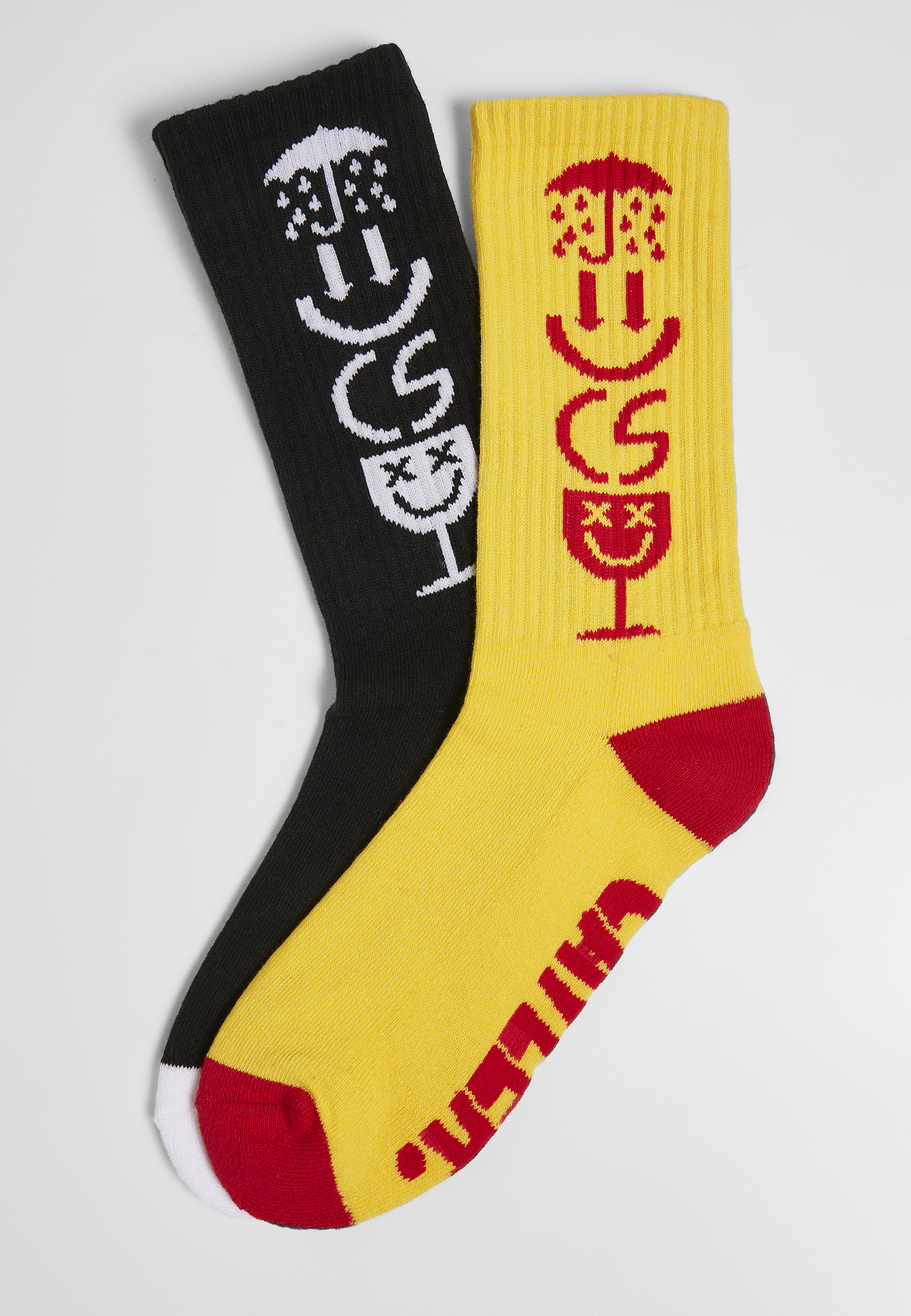 Accessoires Iconic Icons Socks 2-Pack in Farbe black/yellow