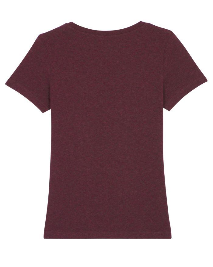 T-Shirt Stella Expresser in Farbe Heather Grape Red