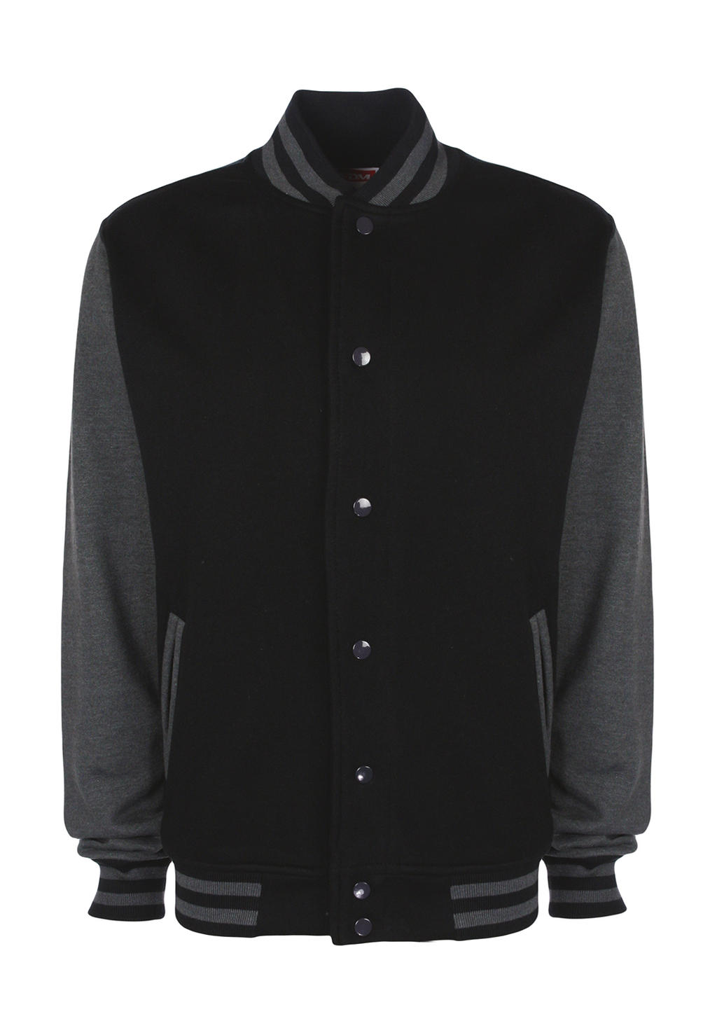  Varsity Jacket in Farbe Black/Charcoal