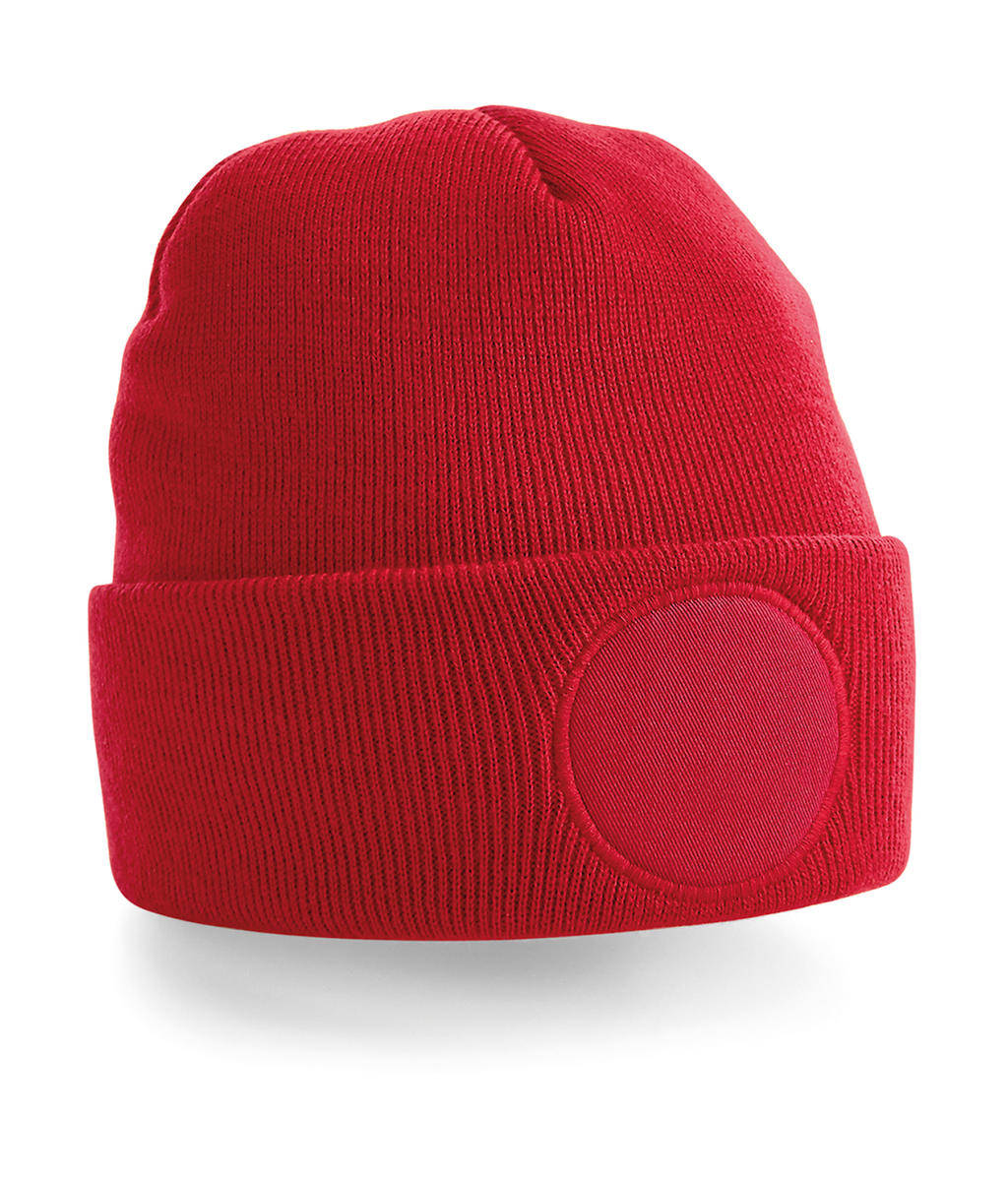  Circular Patch Beanie in Farbe Classic Red