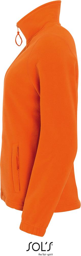 Fleece North Women Damen Fleece Jacke in Farbe orange