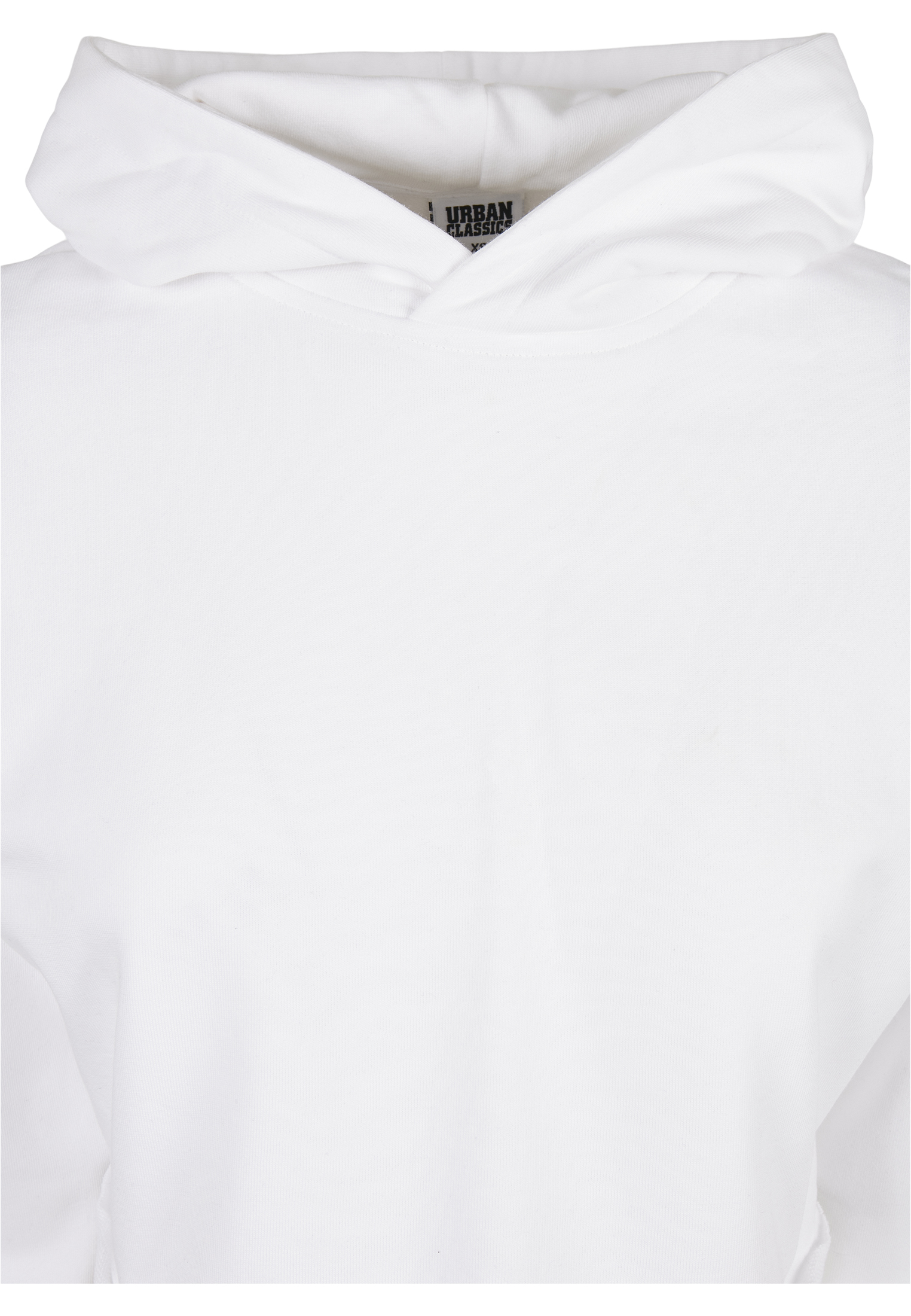 Hoodies Ladies Oversized Cropped Hoody in Farbe white