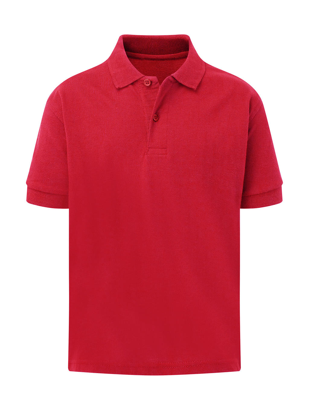  Kids Cotton Polo in Farbe Red