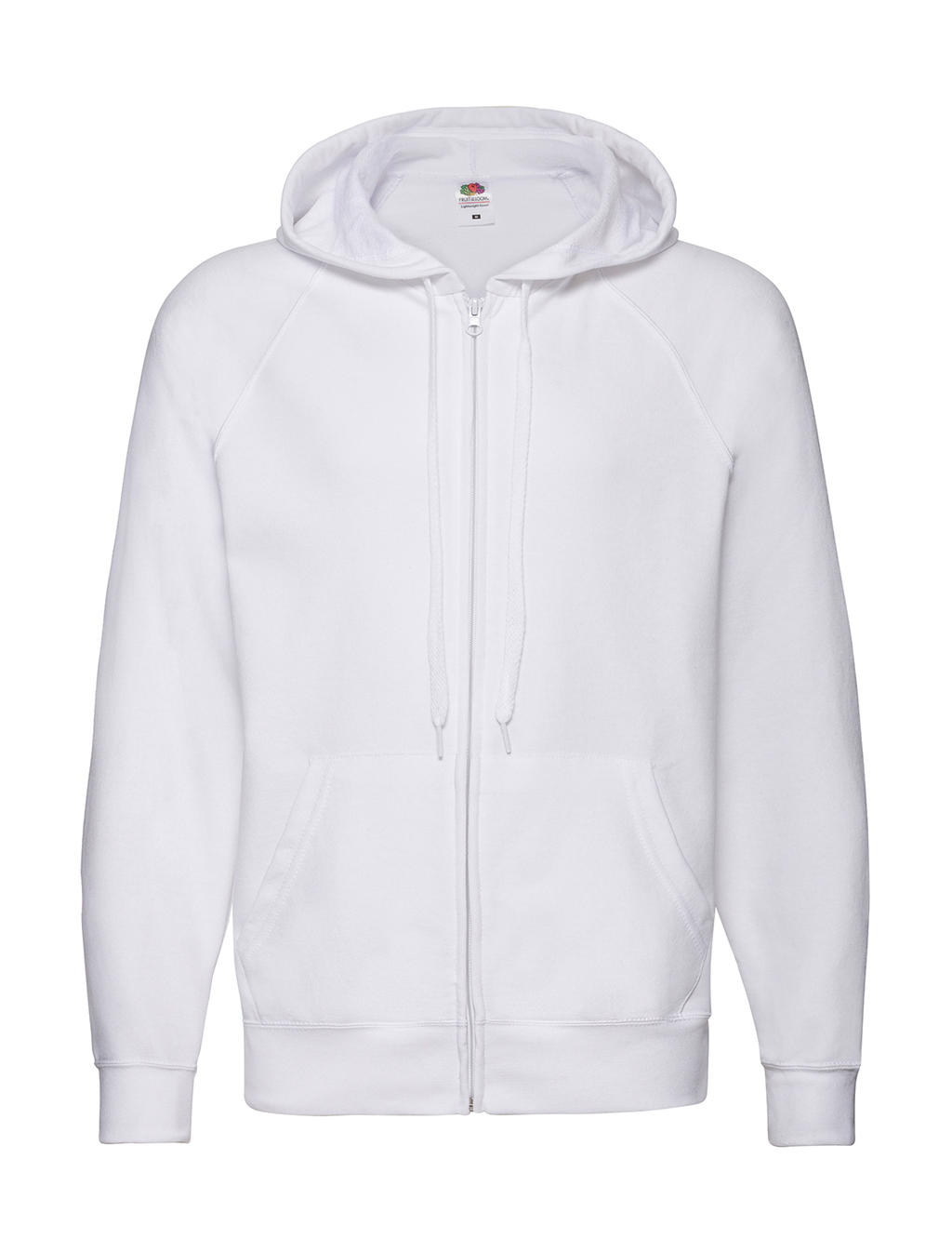  Lightweight Hooded Sweat Jacket in Farbe White