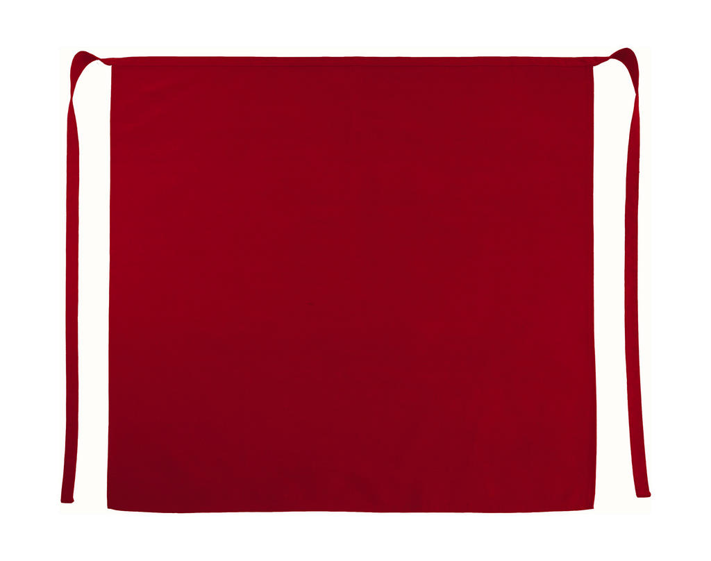  London Long Bistro Apron in Farbe Red