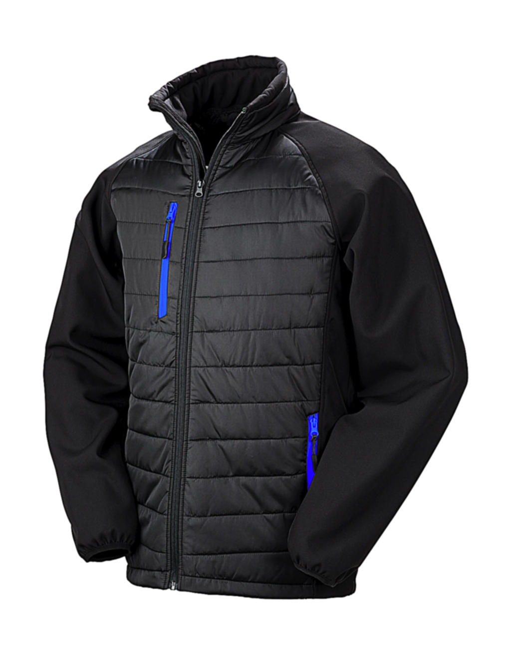  Black Compass Padded Softshell in Farbe Black/Royal