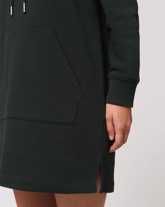 Sweatshirtkleid Stella Streeter in Farbe Black