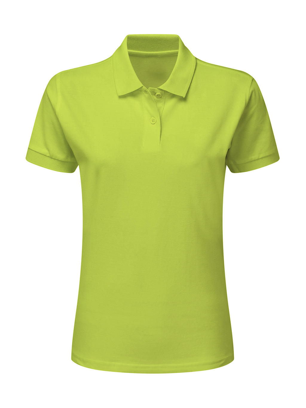  Ladies Cotton Polo in Farbe Lime