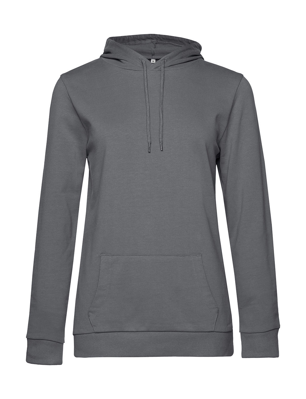  #Hoodie /women French Terry in Farbe Elephant Grey