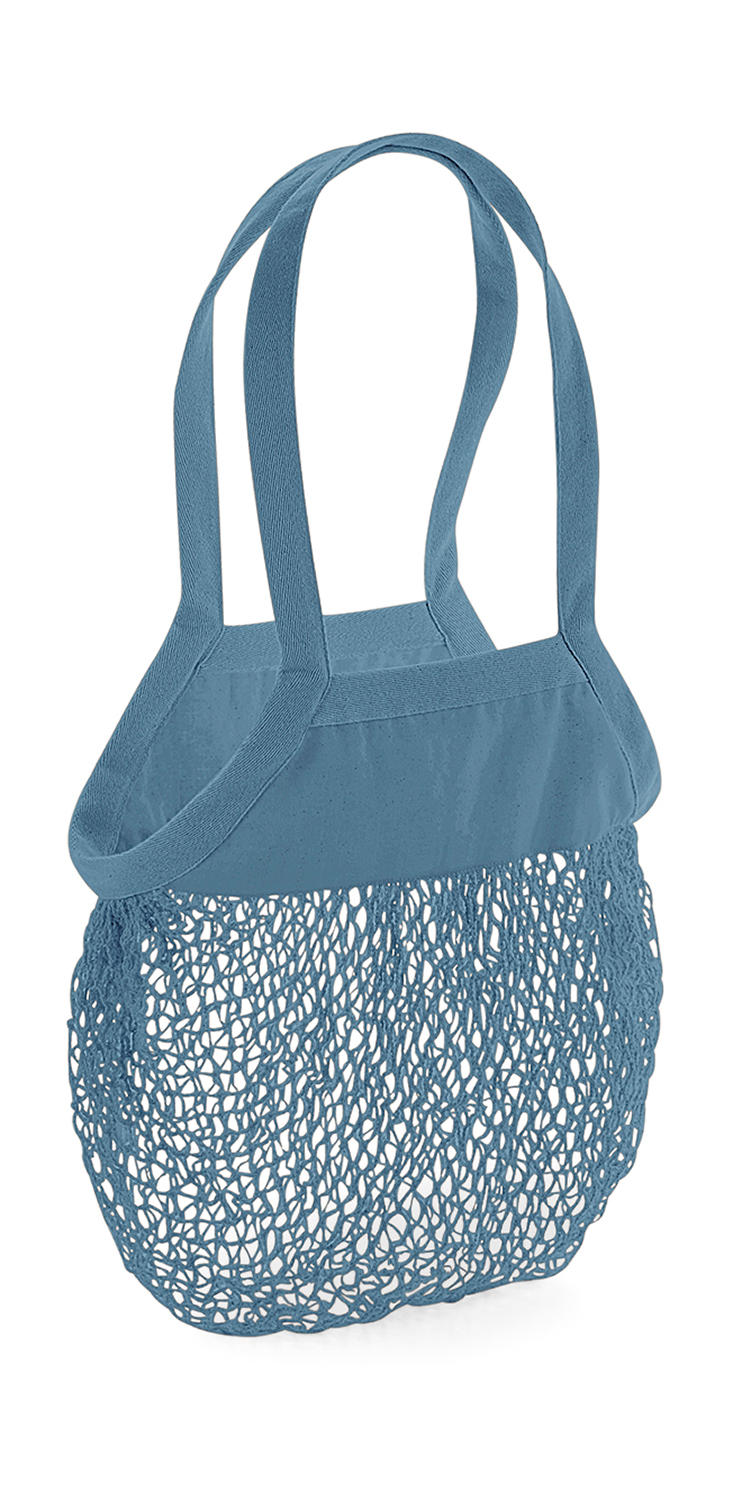 Organic Cotton Mesh Grocery Bag in Farbe Airforce Blue