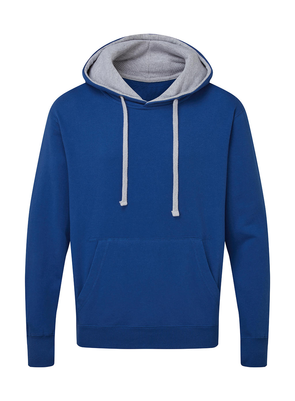  Mens Contrast Hoodie in Farbe Royal/Light Oxford
