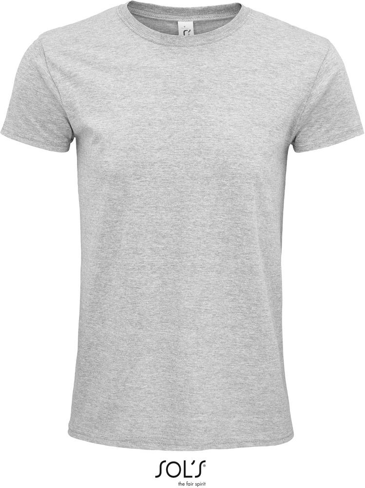 T-Shirt Epic Rundhals-T-Shirt Unisex Aus Jersey, Fitted in Farbe grey melange