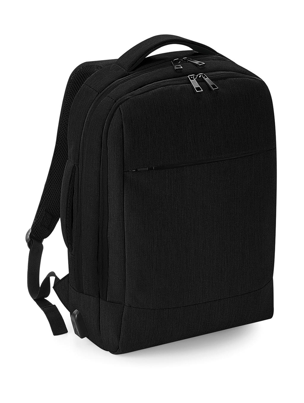  Q-Tech Charge Convertible Backpack in Farbe Black
