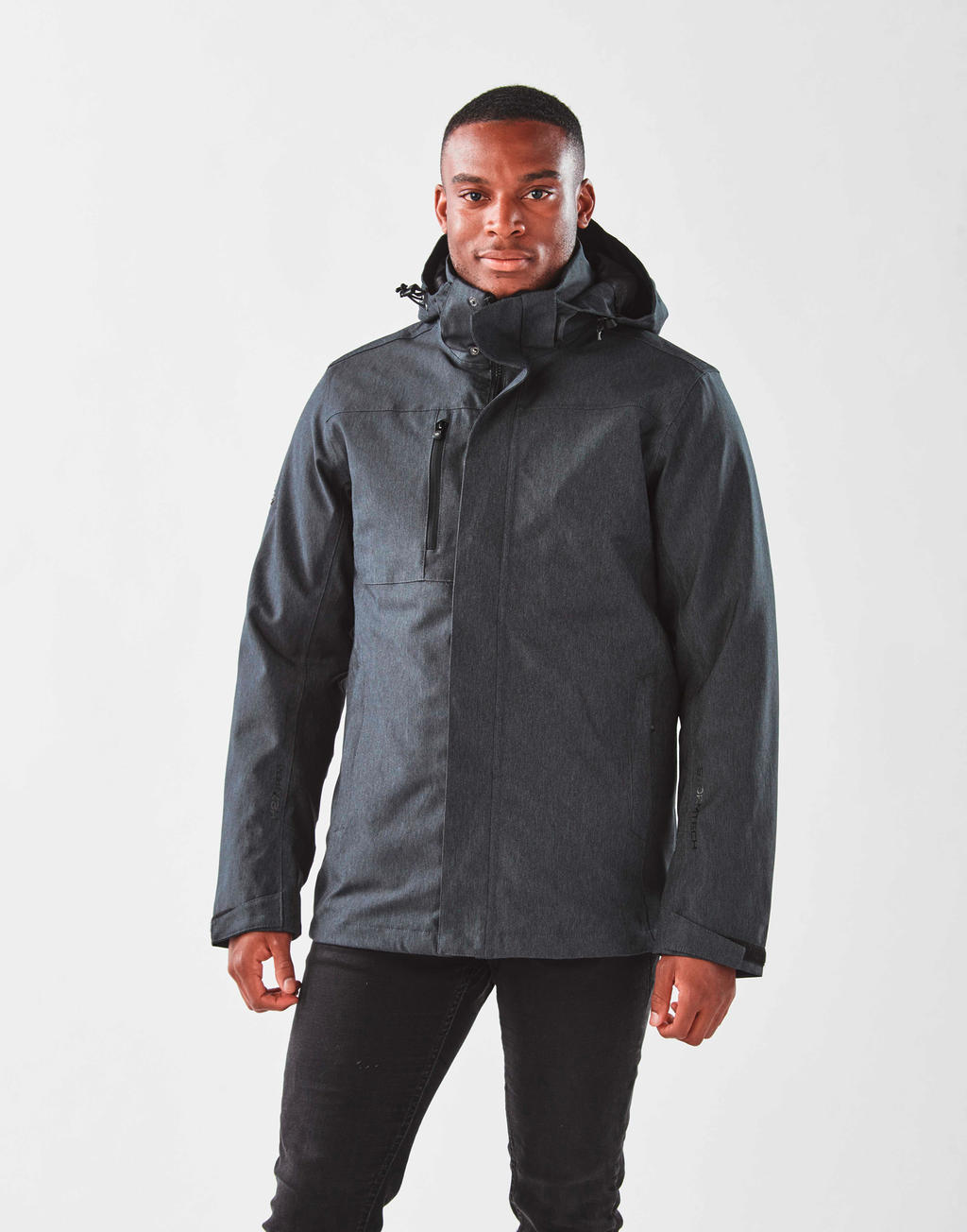  Mens Avalanche System Jacket in Farbe Black