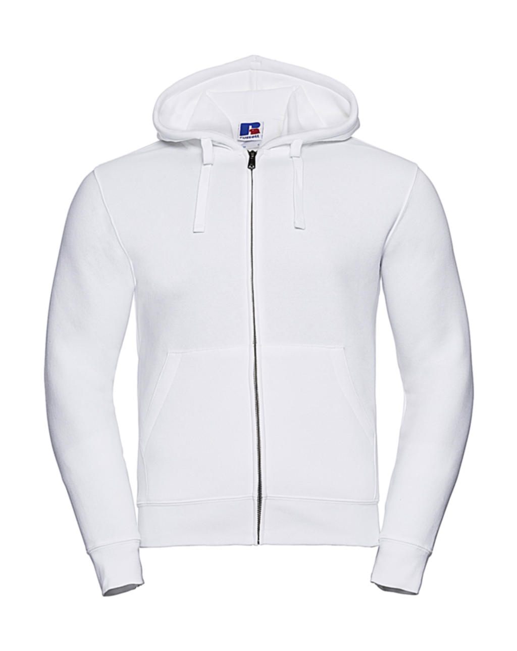 Mens Authentic Zipped Hood in Farbe White