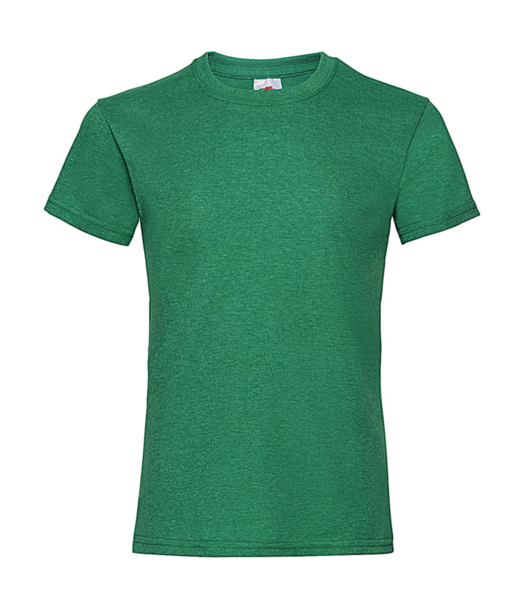  Girls Valueweight T in Farbe Heather Green