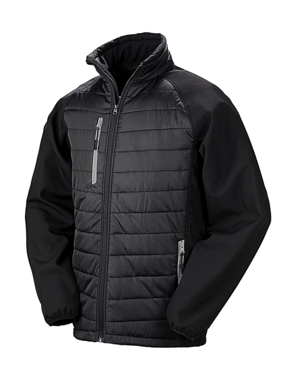  Black Compass Padded Softshell in Farbe Black/Grey