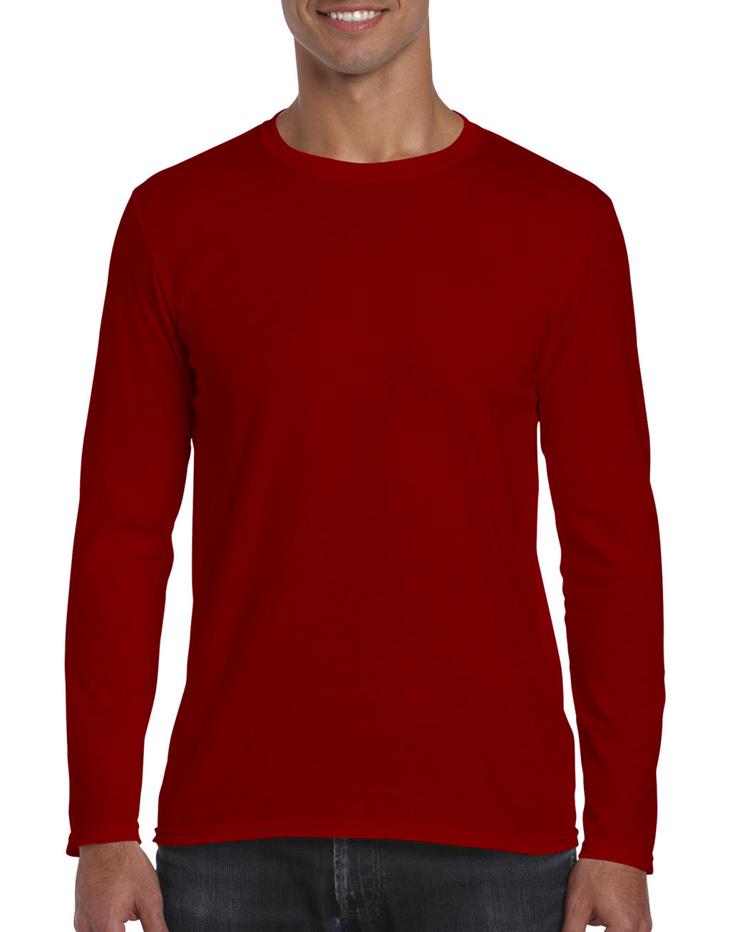  Softstyle? Long Sleeve Tee in Farbe Red