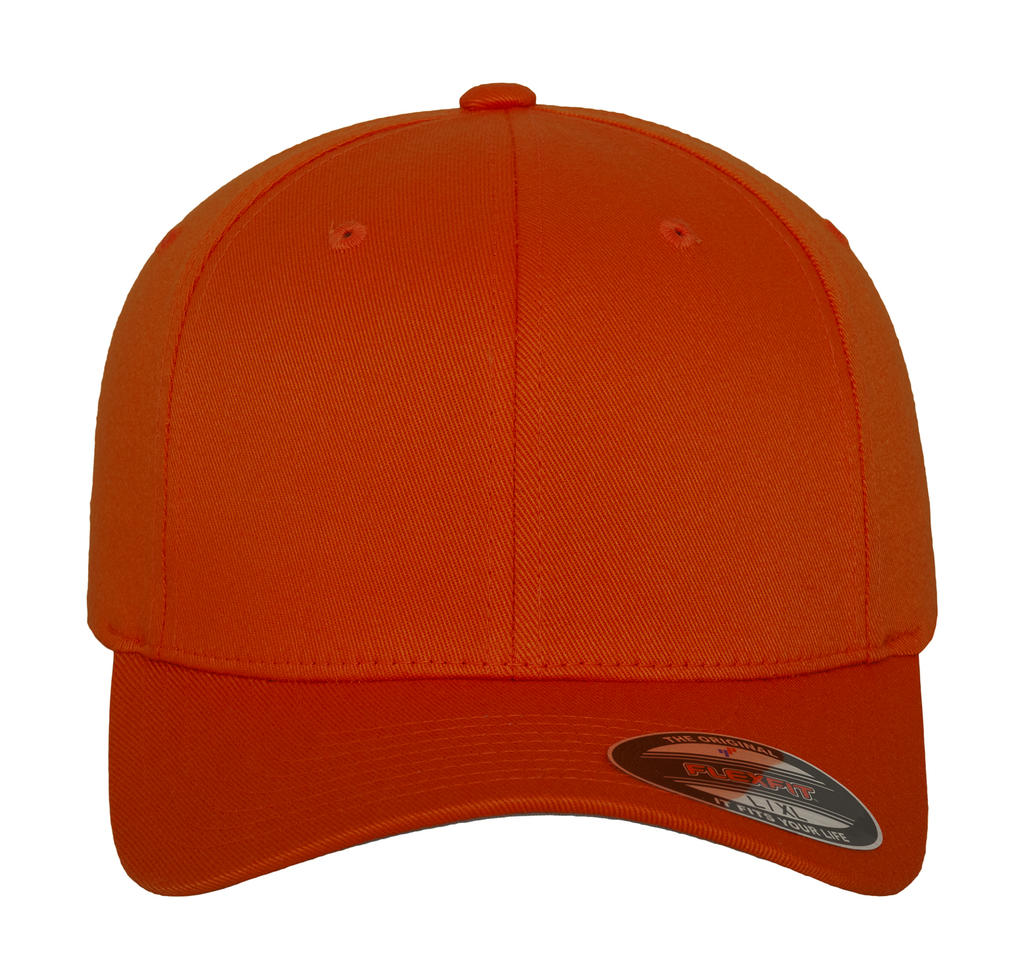  Fitted Baseball Cap in Farbe Orange