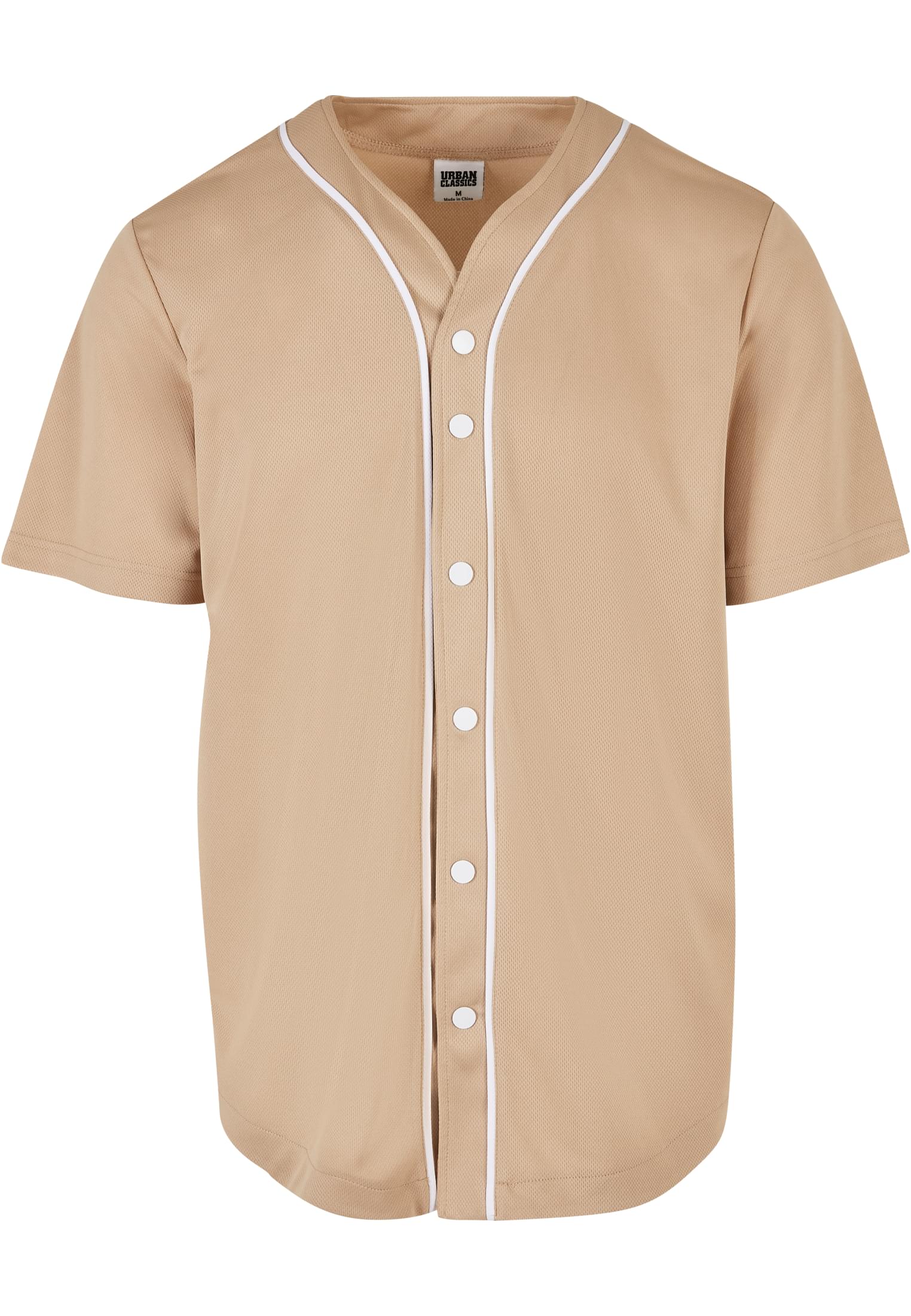 Herren Baseball Mesh Jersey in Farbe unionbeige/white