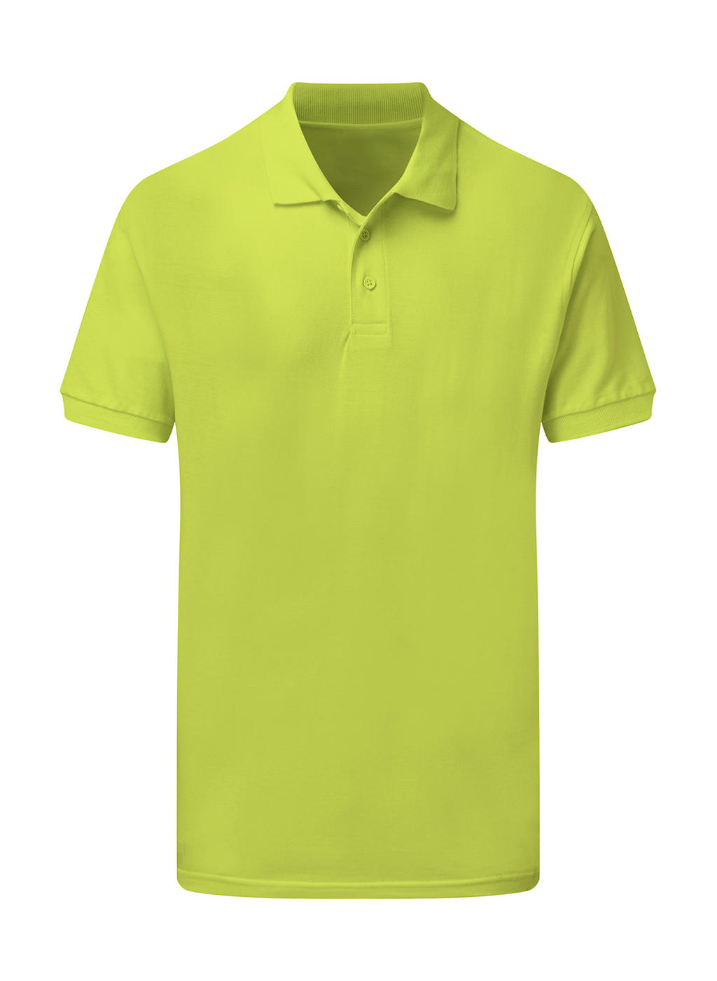  Mens Cotton Polo in Farbe Lime