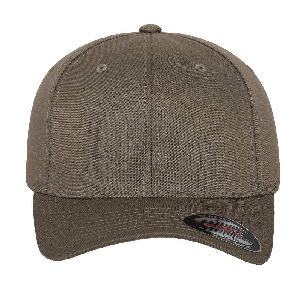  Fitted Baseball Cap in Farbe Grey