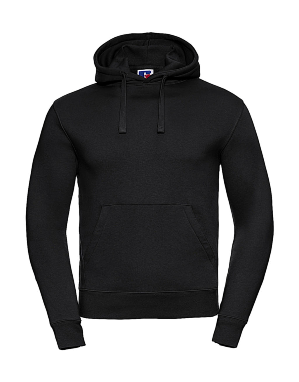  Mens Authentic Hooded Sweat in Farbe Black