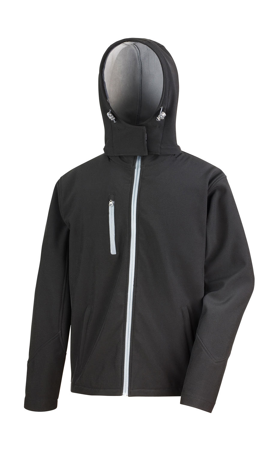  TX Performance Hooded Softshell Jacket in Farbe Black/Grey