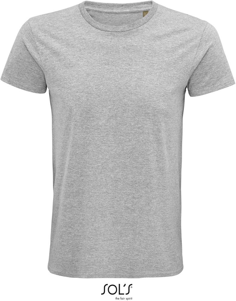 T-Shirt Pioneer Men Herren-Rundhals-T-Shirt Aus Jersey, Fitted in Farbe grey melange