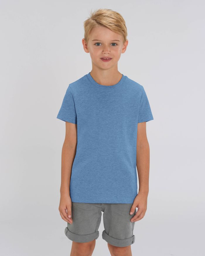 Kids T-Shirt Mini Creator in Farbe Mid Heather Blue