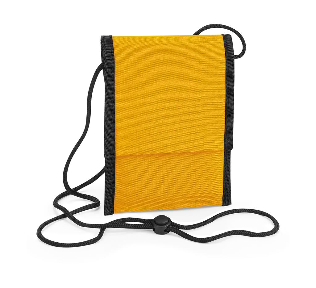  Recycled Cross Body Pouch in Farbe Mustard