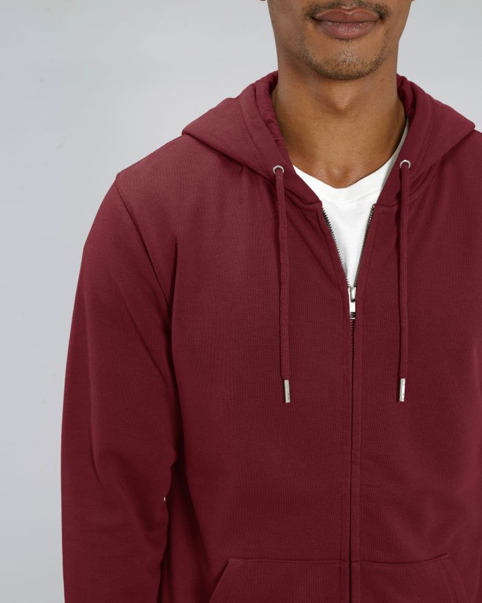 Zip-thru sweatshirts Connector in Farbe Burgundy