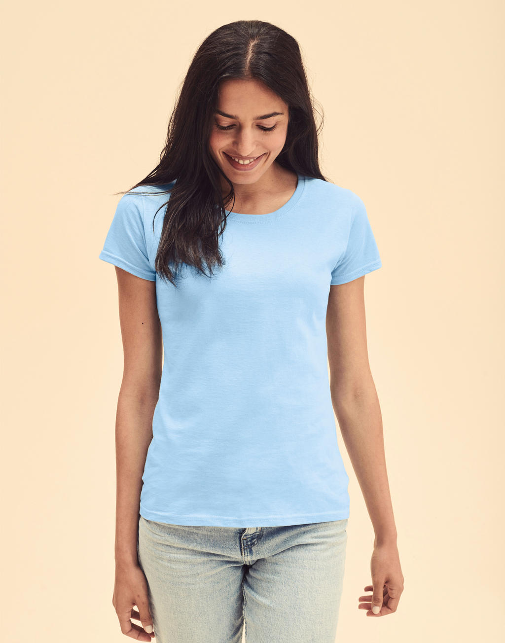 Ladies Valueweight T in Farbe White