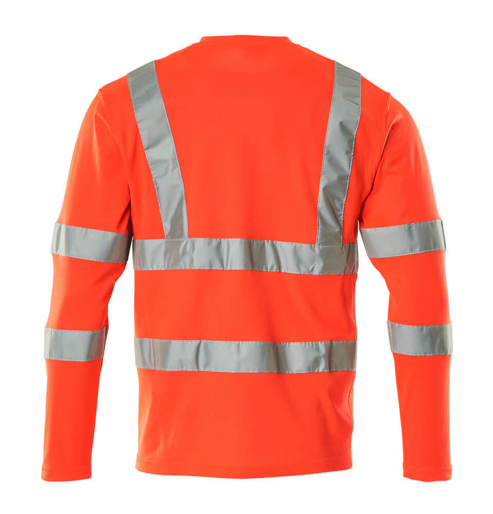 T-Shirt, Langarm SAFE CLASSIC T-Shirt, Langarm in Farbe Hi-vis Rot