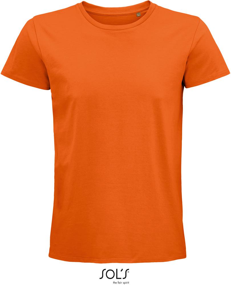 T-Shirt Pioneer Men Herren-Rundhals-T-Shirt Aus Jersey, Fitted in Farbe orange