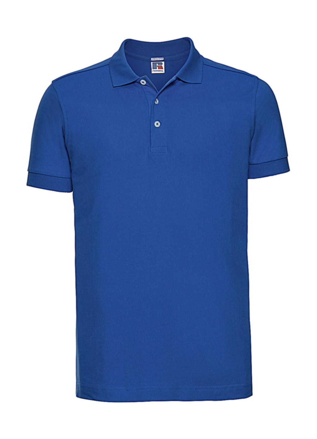  Mens Fitted Stretch Polo in Farbe Azure