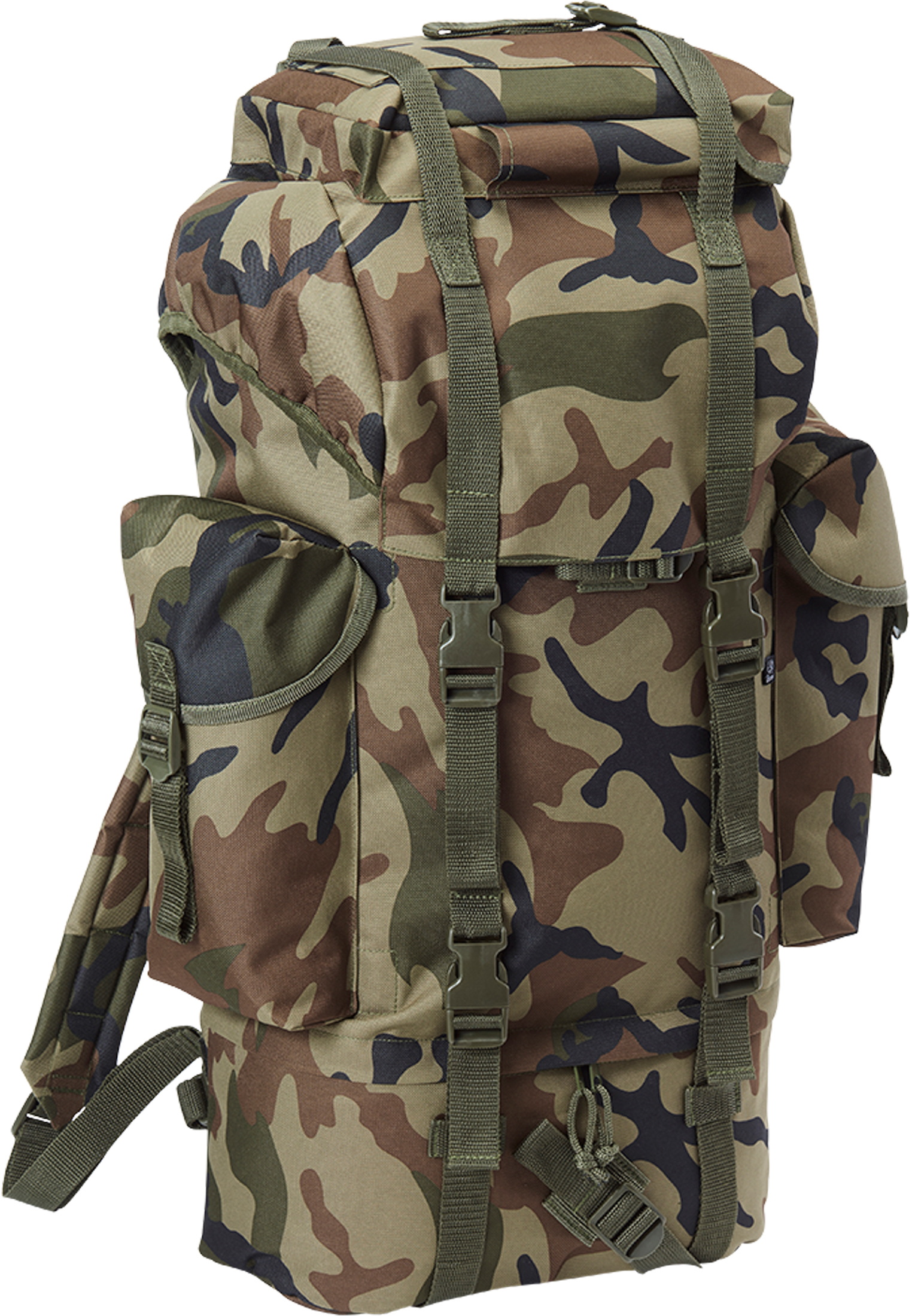 Taschen Nylon Military Backpack in Farbe olive camo