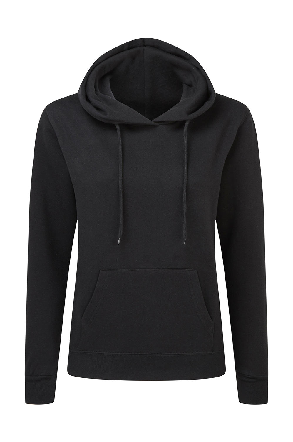  Ladies Hooded Sweatshirt in Farbe Black