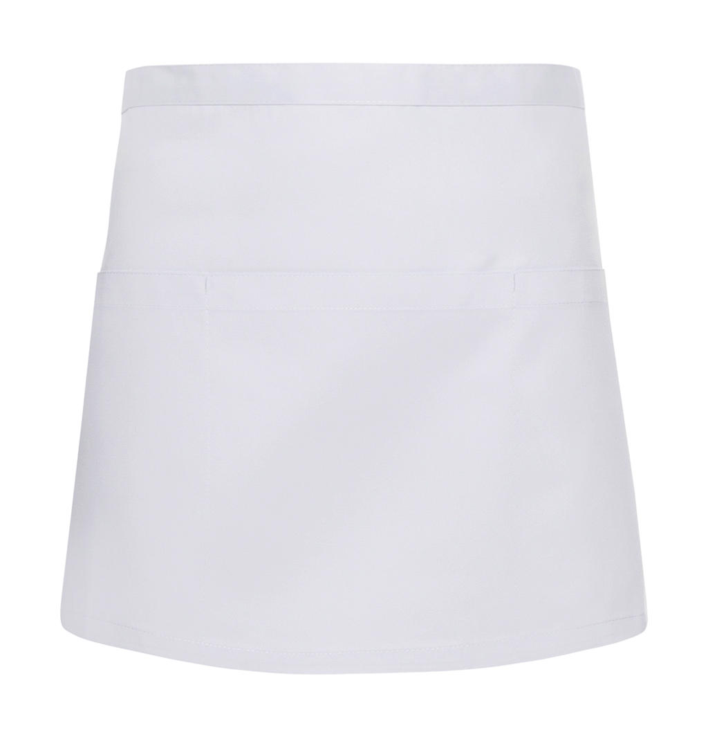  Waist Apron Basic with Pockets in Farbe White