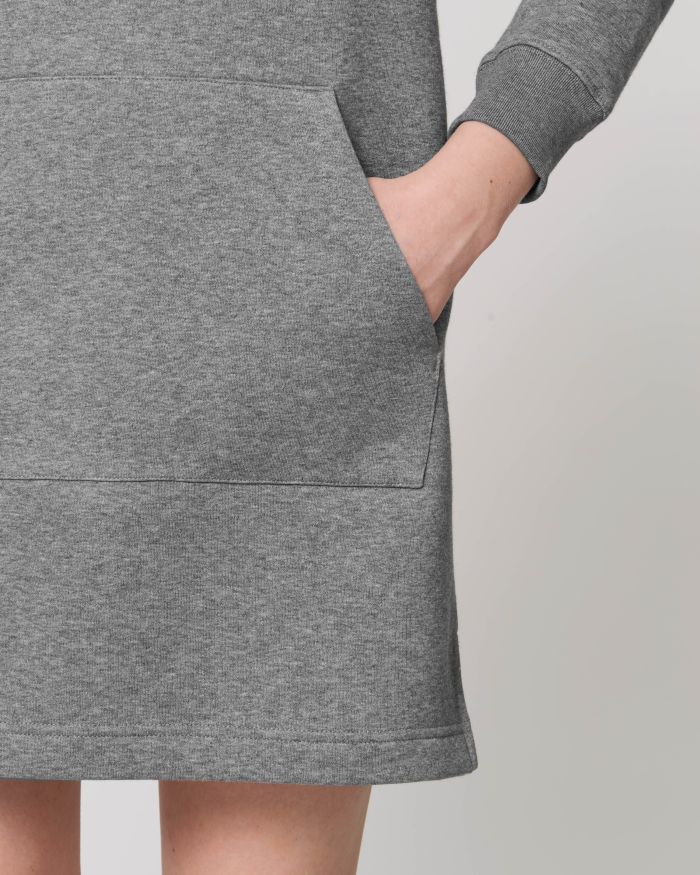 Sweatshirtkleid Stella Streeter in Farbe Mid Heather Grey