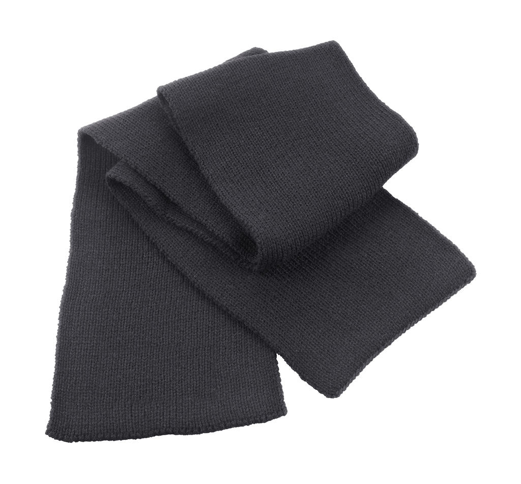  Classic Heavy Knit Scarf in Farbe Charcoal