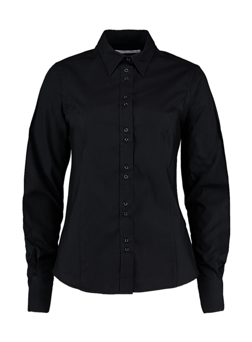  Womens Tailored Fit City Shirt in Farbe Black