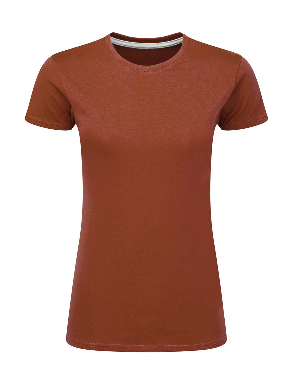  Ladies Perfect Print Tagless Tee in Farbe Picante