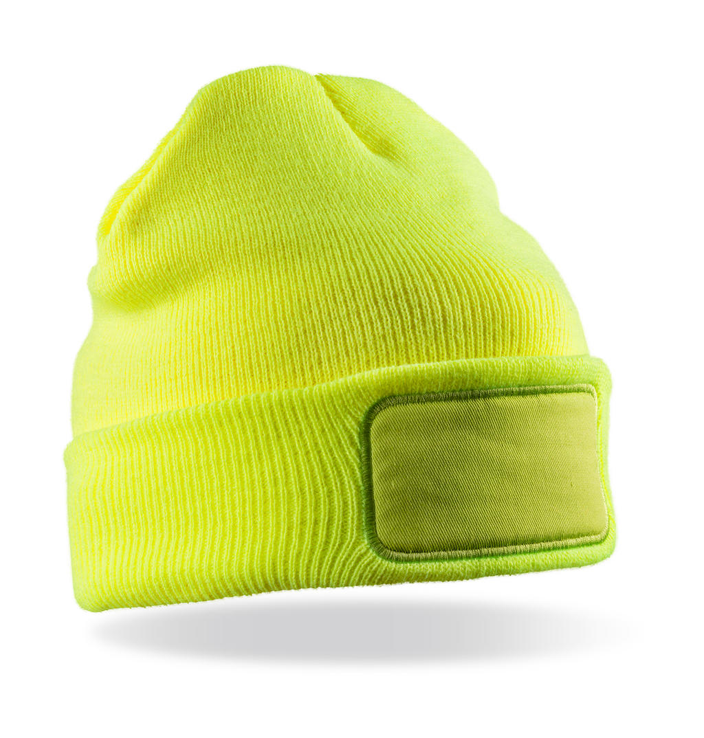  Double Knit Thinsulate? Printers Beanie in Farbe Fluorescent Yellow