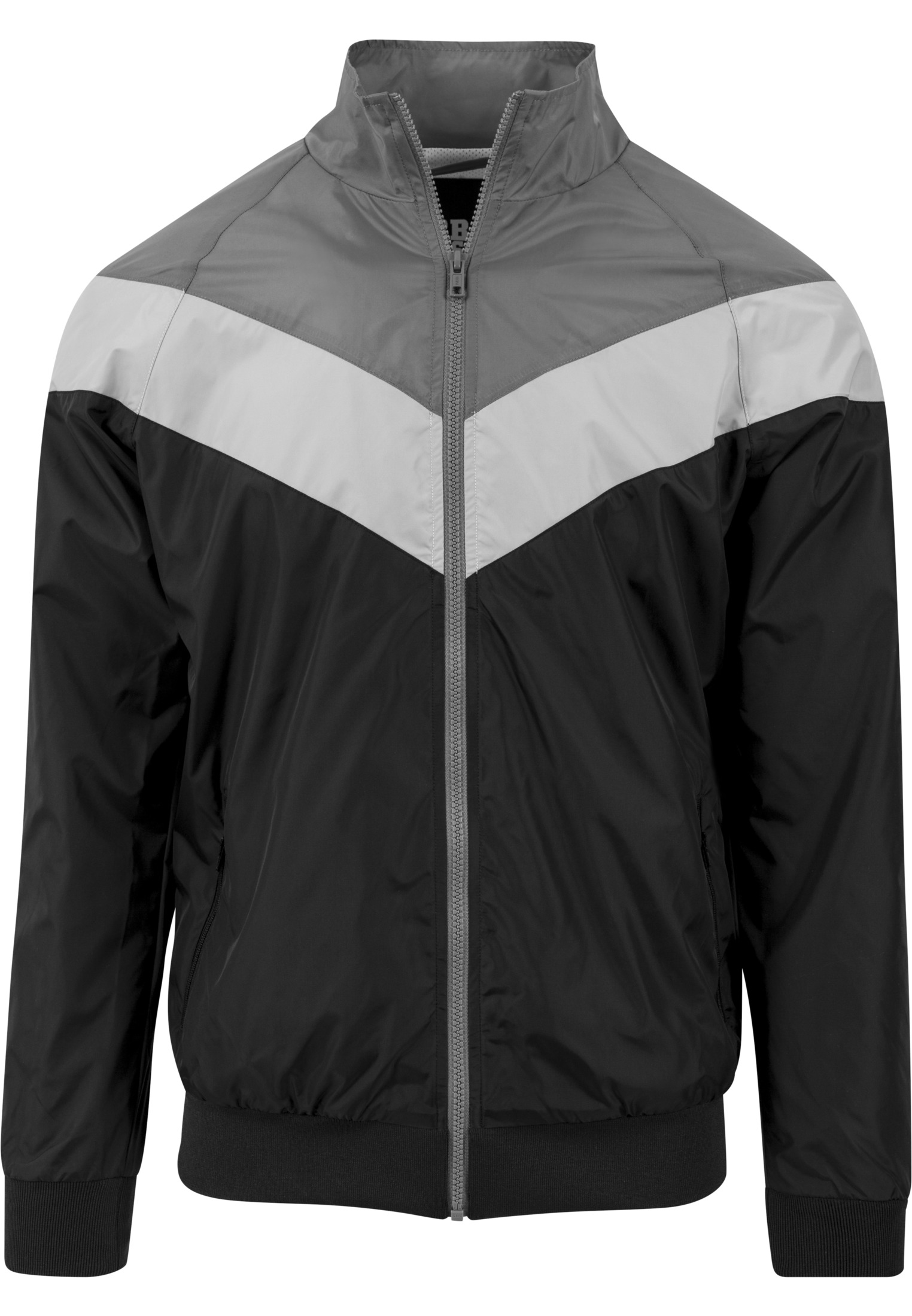 Leichte Jacken Arrow Zip Jacket in Farbe blk/darkgrey/lightgrey