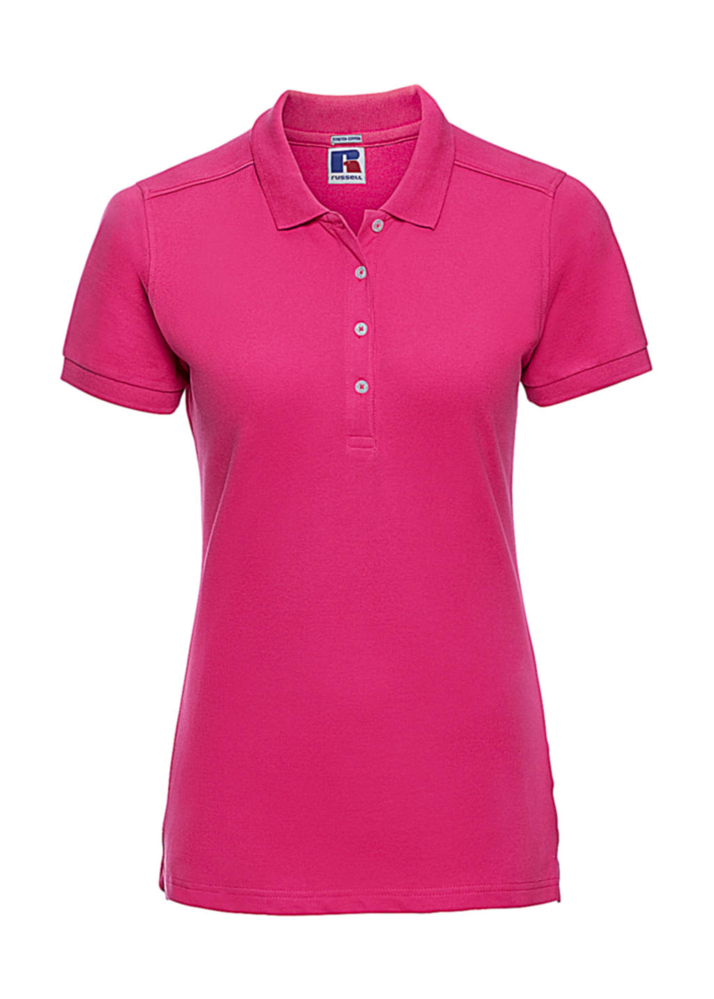  Ladies Fitted Stretch Polo in Farbe Fuchsia