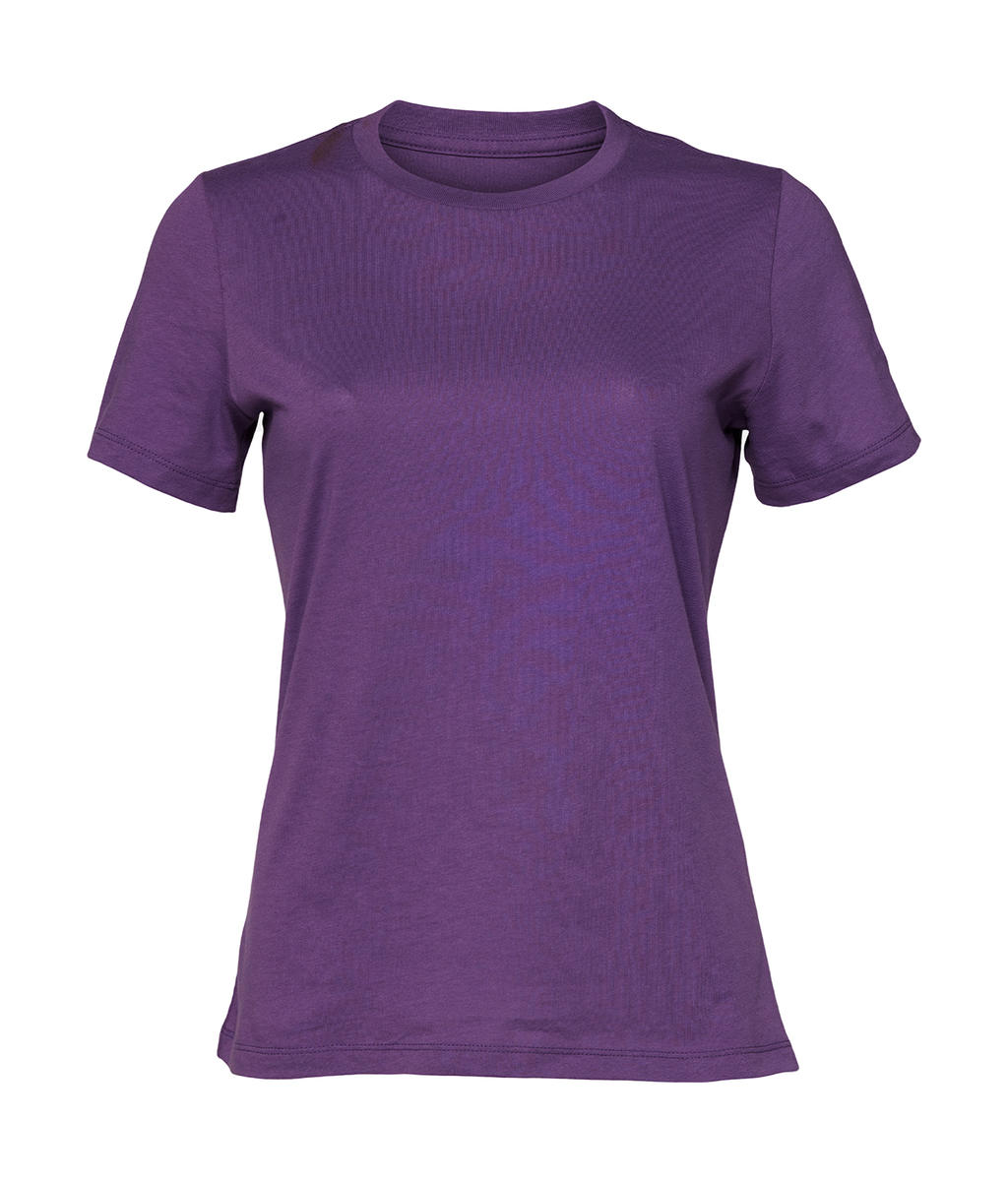  Womens Relaxed Jersey Short Sleeve Tee in Farbe Royal Purple