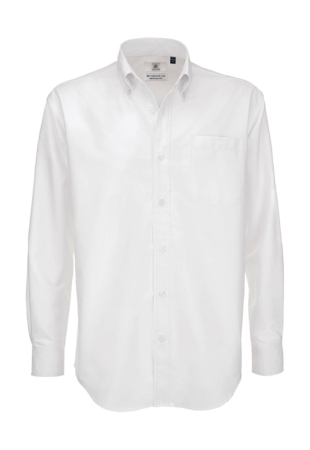  Oxford LSL/men Shirt in Farbe White