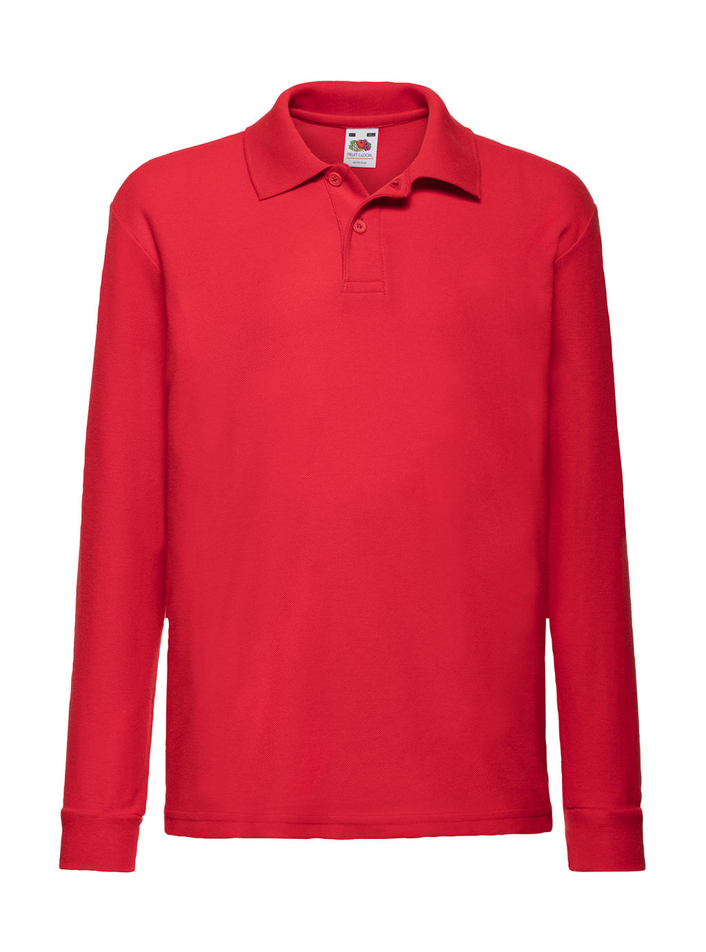  Kids 65/35 Long Sleeve Polo in Farbe Red