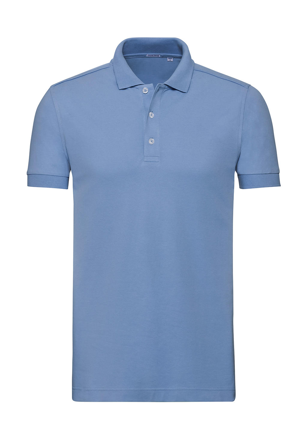  Mens Fitted Stretch Polo in Farbe Sky